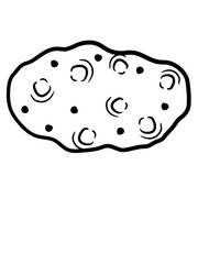 kartoffel knolle kontur version ernte lecker hunger essen gemüse clipart design cool comic cartoon