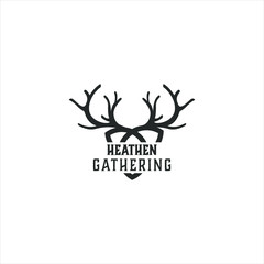 deer ,  logo design modern concept