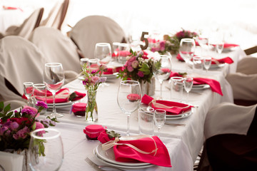 banquet in a restaurant, party in a restaurant