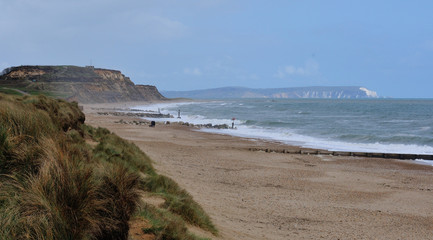 Christchurch Beach in Dorset ona Stormy Day