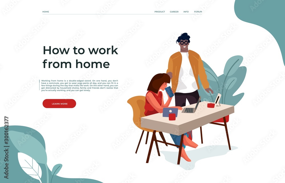 Aufkleber people and internet landing. flat business web page design, homepage ui with cartoon characters surf