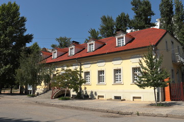 Fototapeta na wymiar Library building of the Old Sarepta Museum (18th century), Volgograd.