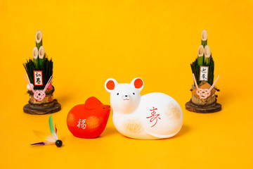 干支の置物　ねずみ