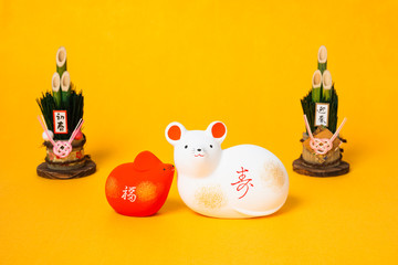 干支の置物　ねずみ