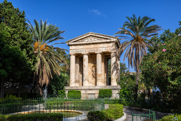 Fototapeta na wymiar Lower Barrakka Gardens In Valletta Malta