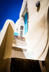 Streets of Santorini island. Architectural details. Greece