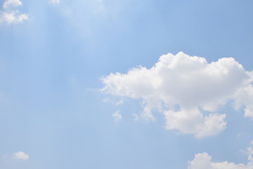 Blue sky background and white clouds soft focus. blue sky cloudsfor background.Natural background.