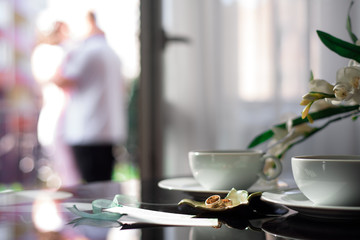 Wedding rings as a symbol of love and happyness.