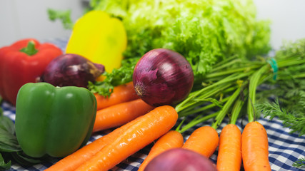 Verduras variadas frescas