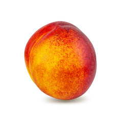 Obraz premium Peach isolated on white background with clipping path