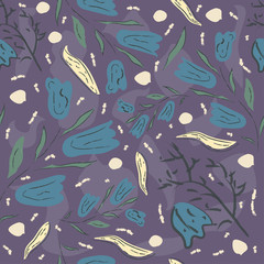 Floral Seamless Pattern. For backgrounds