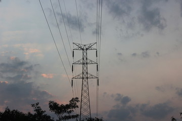 High voltage electric transmission tower [2179]