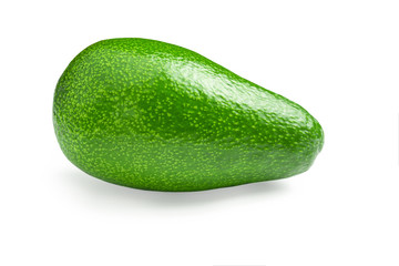 Avocado isolate on white background in clipping path.