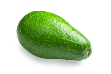Avocado isolate on white background in clipping path.