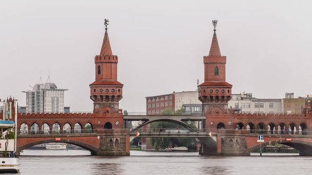 Life and architecture in Berlin, Germany timelapse