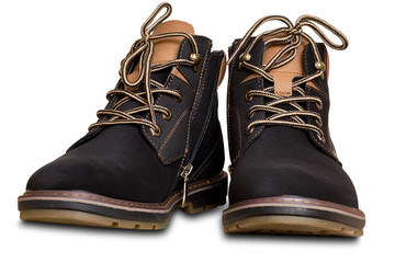 Mens shoes on white background