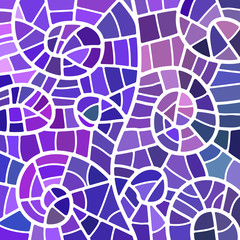 abstract vector stained-glass mosaic background