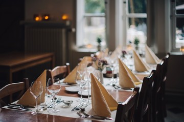 table in restaurant