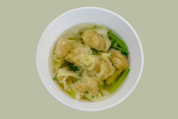 Shrimp-Pork Dumpling in Clear Soup