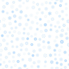 vector winter snow light seamless pattern
