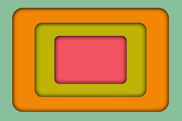 Paper cut background, illustration.