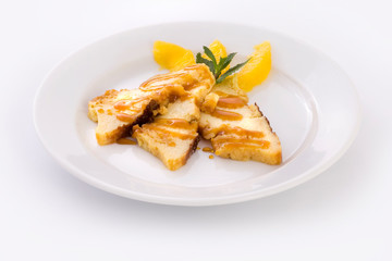 Flan de leche, cuban traditional food