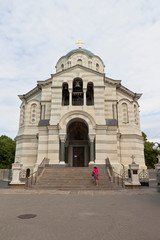Obraz premium Vladimir Cathedral on the Central City Hill in Sevastopol, Crimea