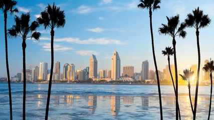 Foto op Plexiglas Skyline Skyline van de binnenstad van San Diego in Californië, VS