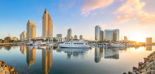 Downtown San Diego skyline in California, USA