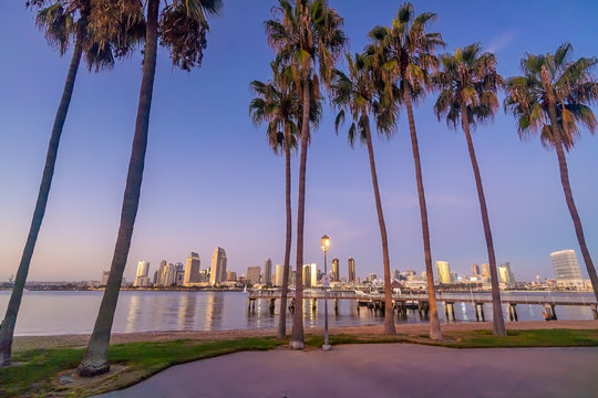 Downtown San Diego skyline in California, USA