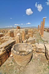 Timgad -  a Roman-Berber city in the Aurès Mountains of Algeria.