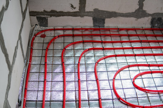 heating water pipes installation