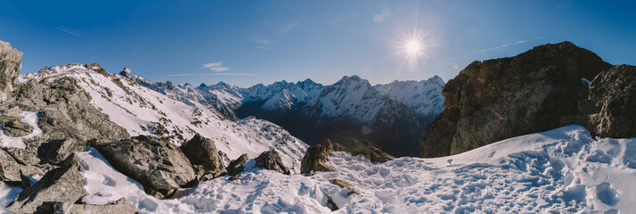 Landscape in Les deux Alpes, French Alps