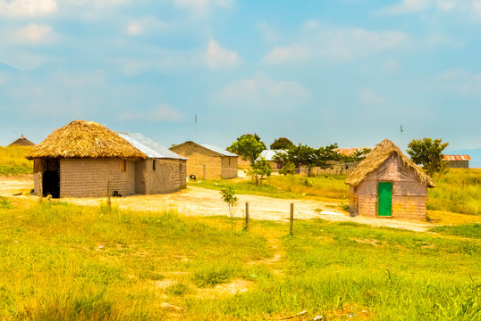 The Native Village Paraitepuy in La Gran Sabana Where the Trekkings to Mount Roraima Start, La Gran Sabana, Canaima National Park, Venezuela