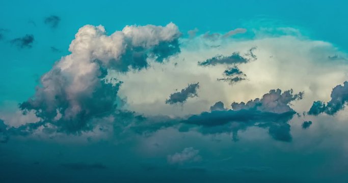 Dramatic time lapse of digital clouds. Concept of cyberspace and cloud storage. Cyber security and information security in the clouds. 4k glitch clouds