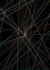 Fototapeta premium Colorful Lines Random Distribution Computational Generative Art background illustration