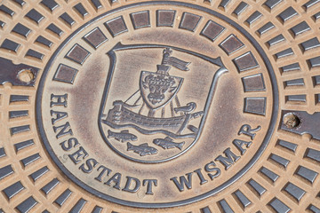 Kanaldeckel in Wismar