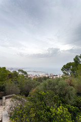 View of Palma de Mallorca from Bellver Castle