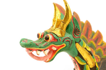 Fototapeta premium Wood Carved Chinese Dragon