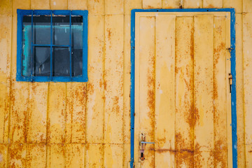 Colorful rusty metal background