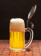 A glass of beer