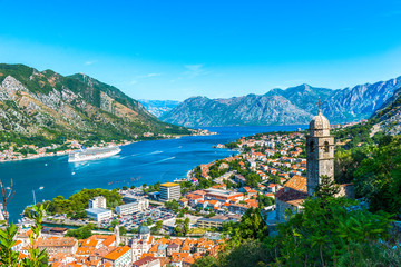 Fototapeta na wymiar Kotor bay in Montenegro