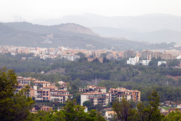 Fototapeta na wymiar View of Palma de Mallorca from Bellver Castle