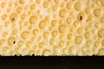 diabetic diet crunches - crispy waffle crispbread from wheat, texture