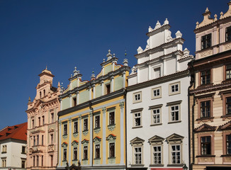 Fototapeta na wymiar Republic square in Plzen. Czech Republic