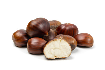 Edible Sweet Chestnuts, Healthy Autumn and Christmas Food