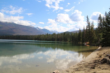 Calm On Lake Edith, Jasper National Park, Alberta