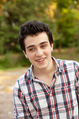 portrait of a Jewish guy in nature