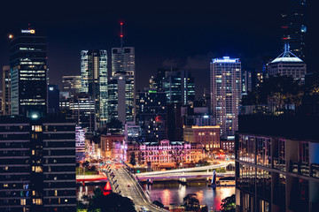 Fototapeta na wymiar Brisbane skyline city at night