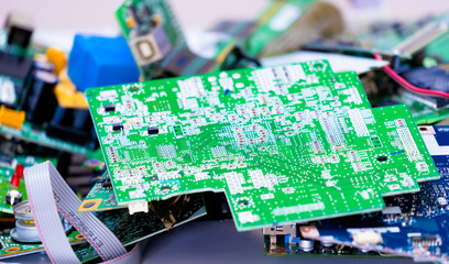 Electronic industry devices waste  recycling